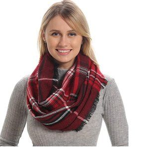 Plaid Infinity Scarf